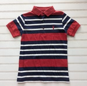 Next Red and Navy Striped Kids Polo